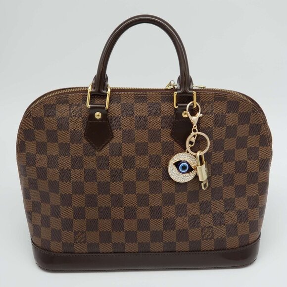 100% Auth Louis Vuitton Lock & Key with unbranded Bagcharm, Keycharm, Keychain - Picture 2 of 7